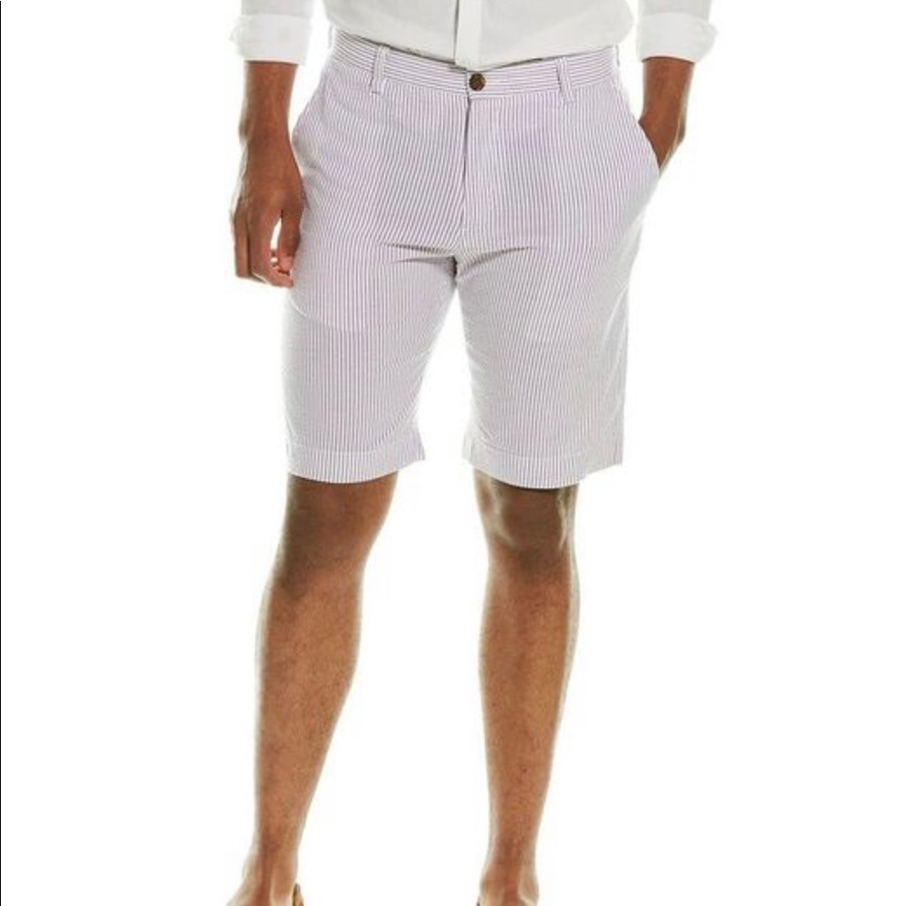 Brooks Brothers Mens Purple Seersucker Shorts